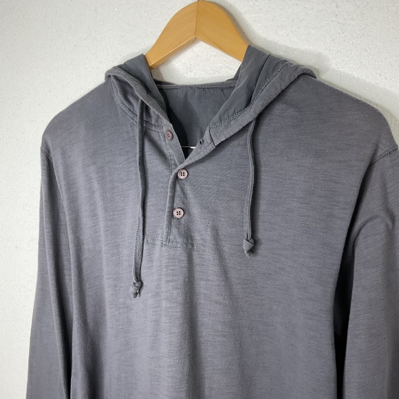 VANS Gray Hoodie Pullover Lightweight Long Sleeve Drawstring Pouch Pocket Sz S - Picture 3 of 7